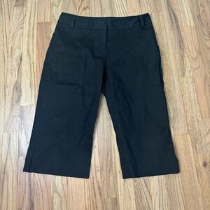 Anne Taylor Bermuda Shorts Black Pockets Petites 6P
